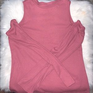 Cold shoulder long sleeve
